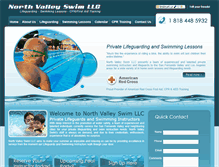 Tablet Screenshot of northvalleyswim.com
